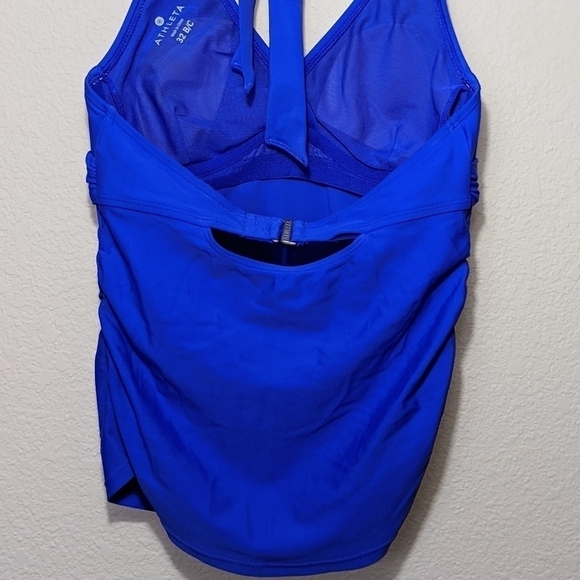Athleta Powerful Blue Tara Halter Tankini Top - Picture 4 of 8